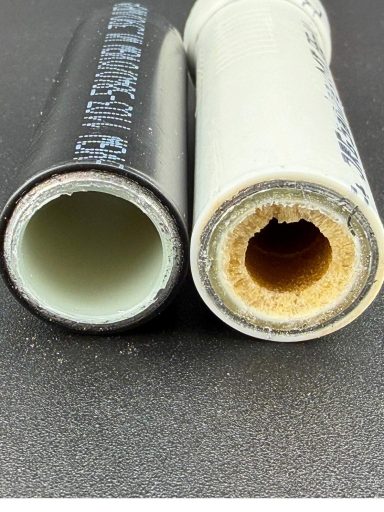 verbundrohr rohre vergleich verkalkt und sauber